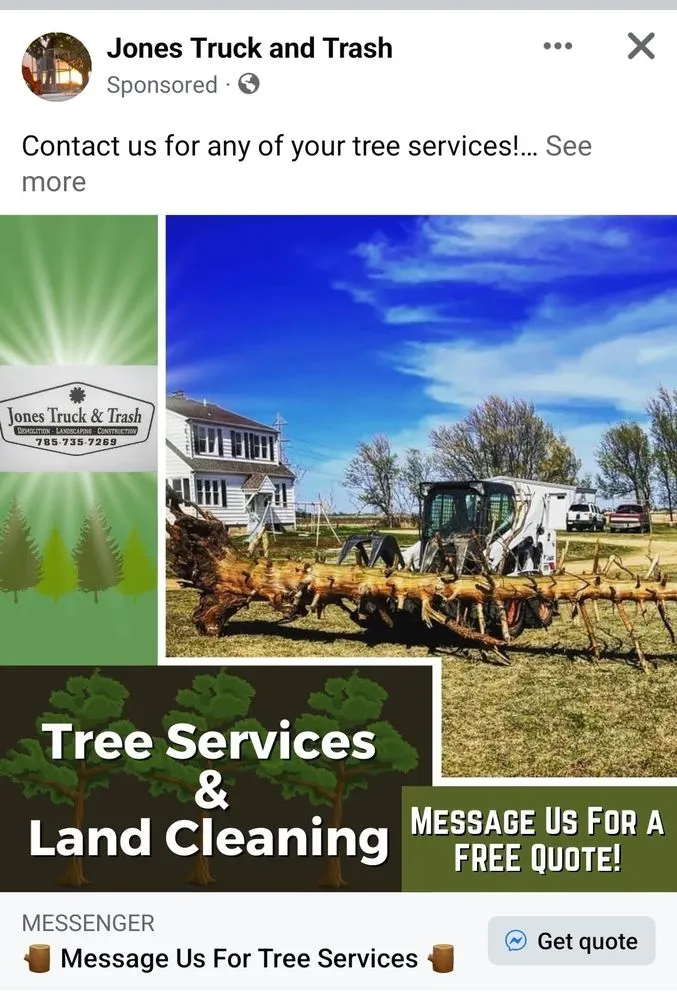 Trusted lawn care service for residential properties in Walker, KS by Jones Truck & Trash