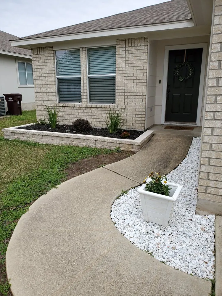 Custom landscape design in College Station, TX by Jonny On The Spot