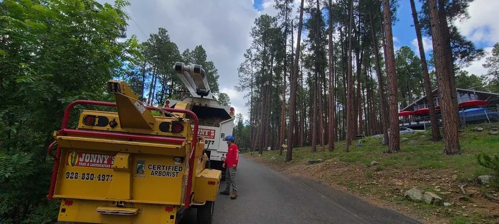 Professional yard cleanup service in Prescott, AZ by Jonny's Tree and Landscaping Co