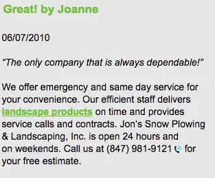 Reliable lawn mowing service in Elk Grove Village, IL by Jon's Snow Plowing & Landscaping