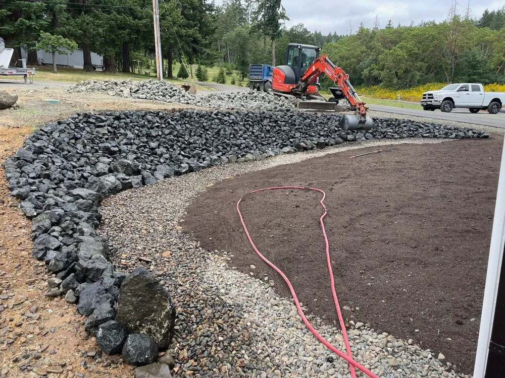 Reliable lawn mowing service with custom design in Roseburg, OR by Jordan Rock