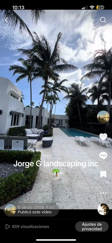 Expert outdoor landscaping in Miami Lakes, FL by Jorge G Landscaping