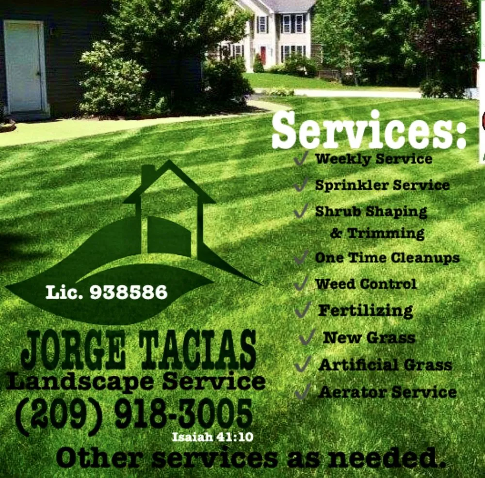 Local lawn mowing service with custom design across Ripon, CA - Jorge Tacias Landscape Service