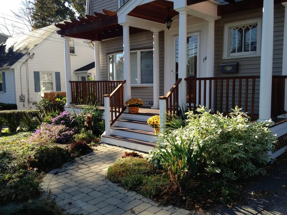 Local garden landscaping with custom design in Somerville, MA by Jorgenson Landscaping Services
