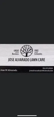 Jose Alvarado Lawn Care Logo