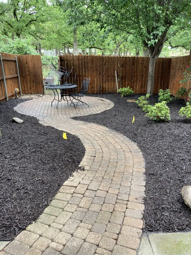 Custom yard maintenance with custom design in Euless, TX by Jose Landscaping