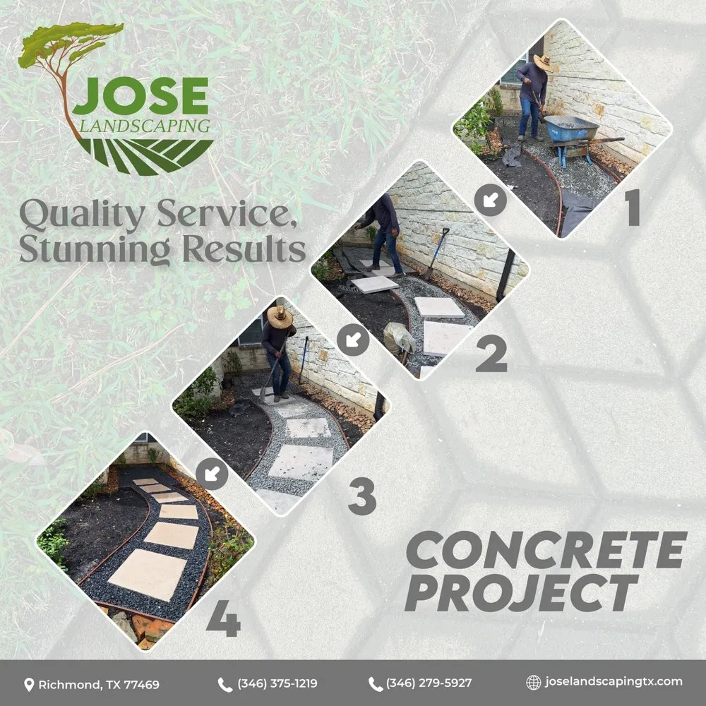 Professional garden landscaping in Richmond, TX by Jose Landscaping Services
