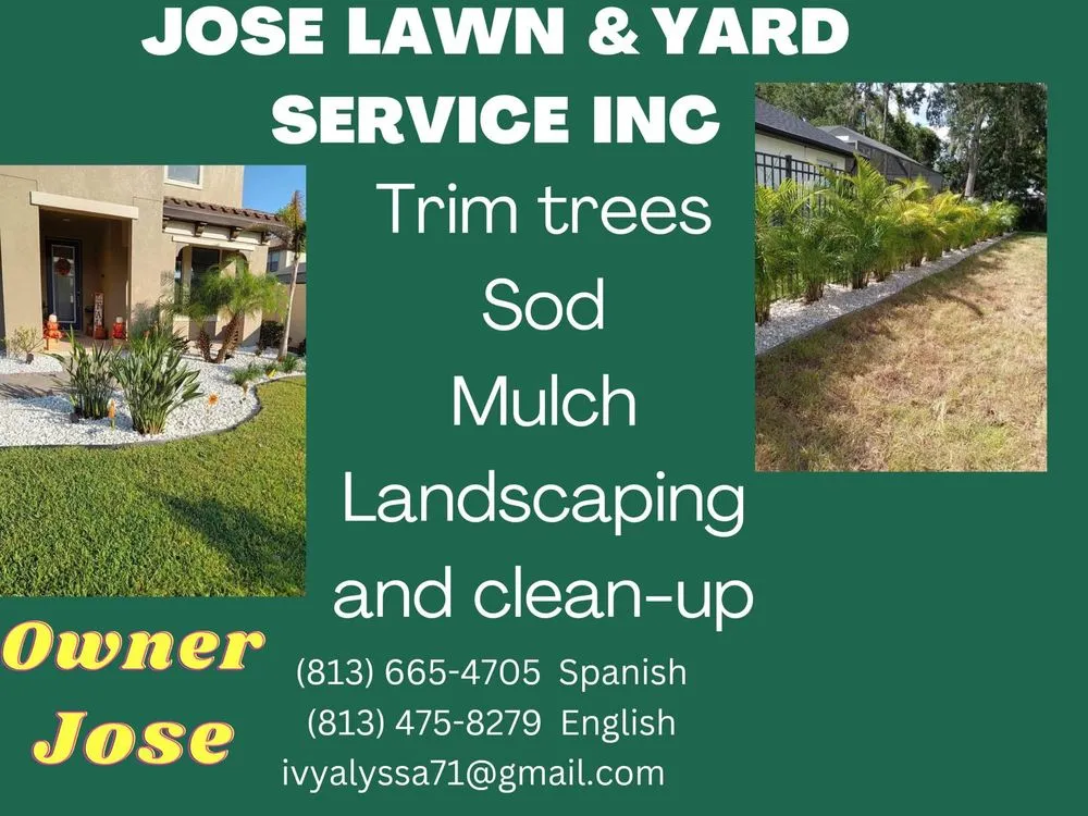 Affordable yard cleanup service in Dover, FL by Jose Lawn Service