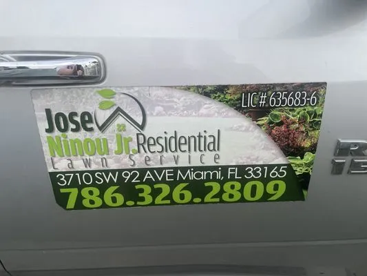 Jose Ninou Jr Lawn Service Logo