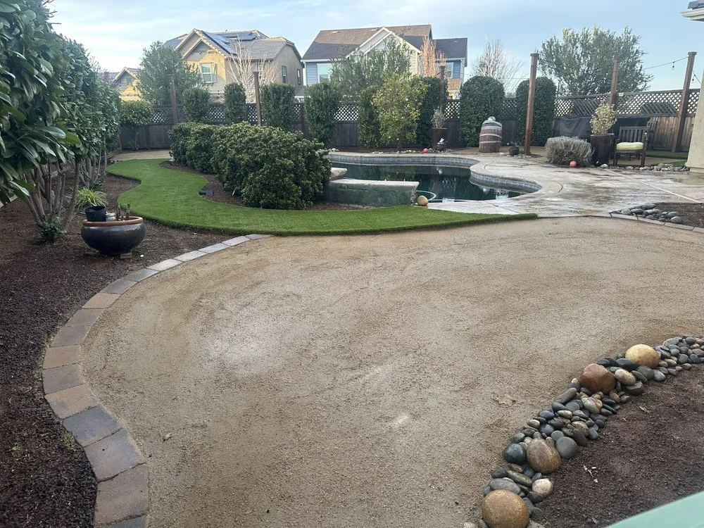 Custom outdoor landscaping in Tracy, CA by Jose V Landscape