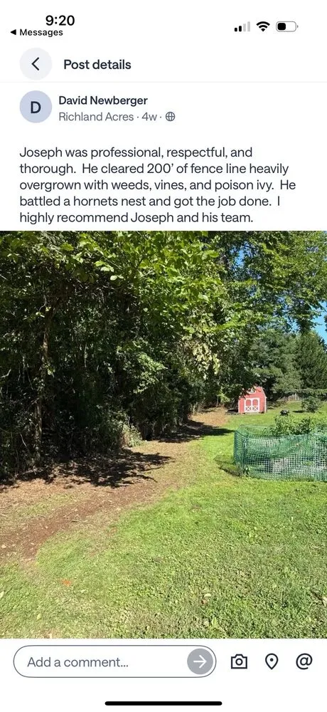 Custom yard maintenance in Herndon, VA by Josephs Helping Hands