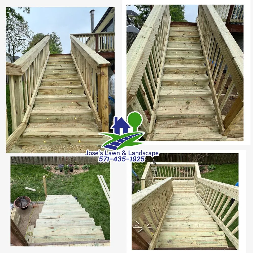 Professional landscaping services with custom design in Springfield, VA by Jose's Lawn & Landscape