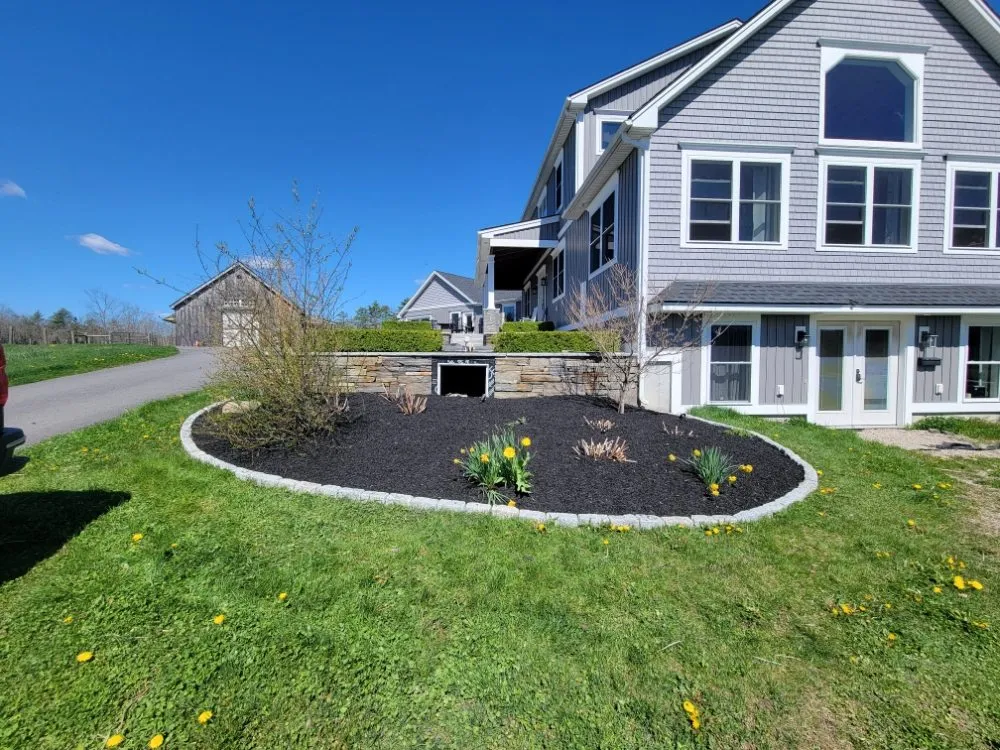 Custom outdoor landscaping for homes in Sanford, ME by Josh Carbone Lawn and Yard Maintenance/ A-1 Sealcoating