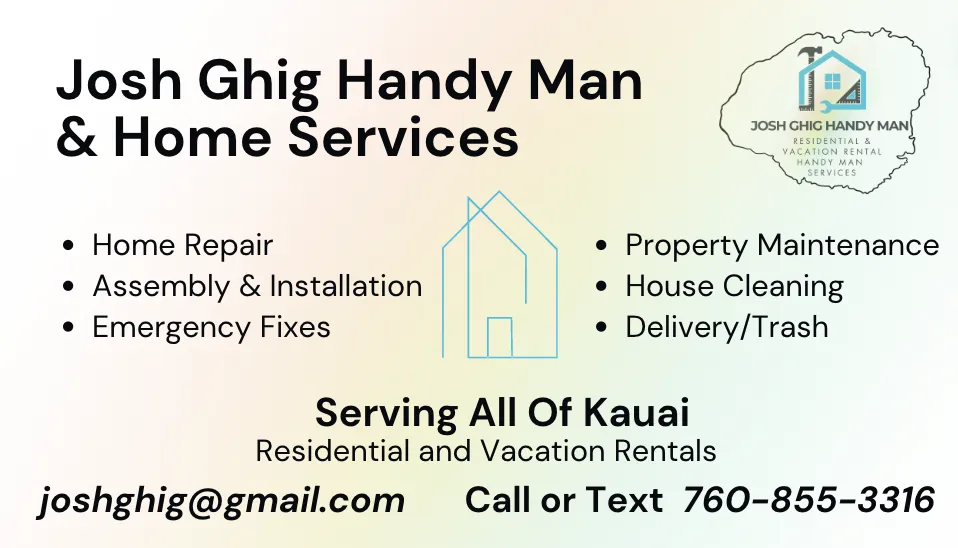 Expert outdoor landscaping in Kalaheo, HI - Josh Ghig Handy Man & Home Services
