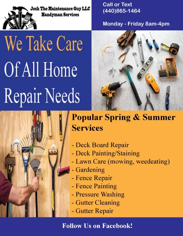 Top-rated yard maintenance for outdoor upgrades across Elyria, OH - Josh The Maintenance Guy