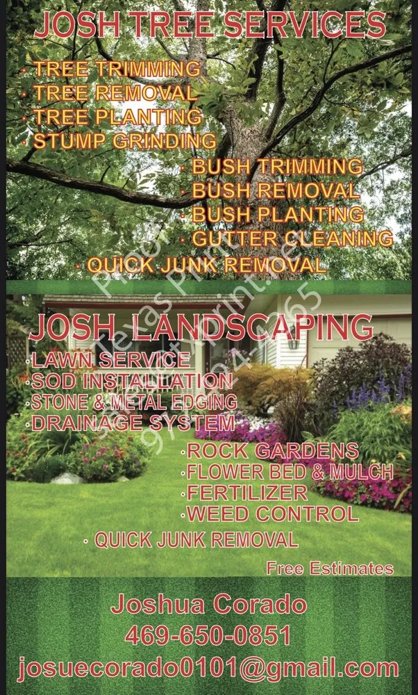 Expert outdoor landscaping experts serving Plano, TX - Josh Tree Services and landscaping