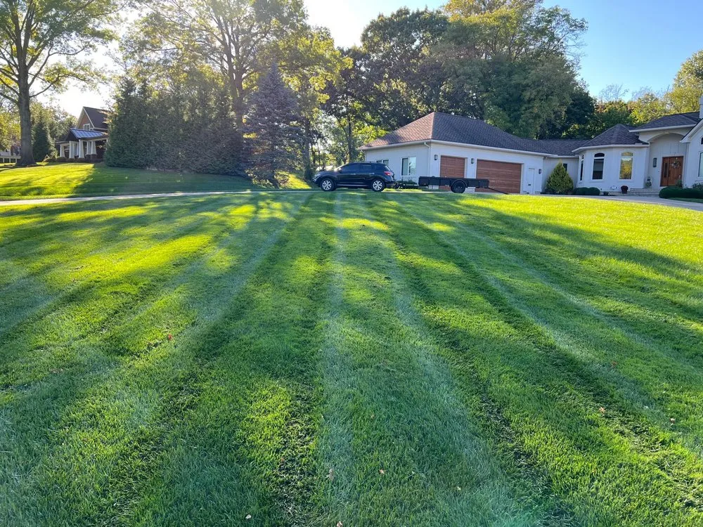 Custom outdoor landscaping with custom design across Cuyahoga Falls, OH - Josh's Lawn and Tree