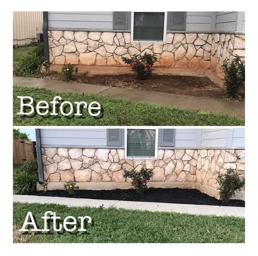 Expert garden landscaping with custom design in Flatonia, TX by Josh’s Pressure washing and lawn care service