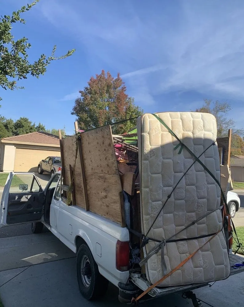 Reliable yard cleanup service in Stockton, CA by Joshua Hauling Service