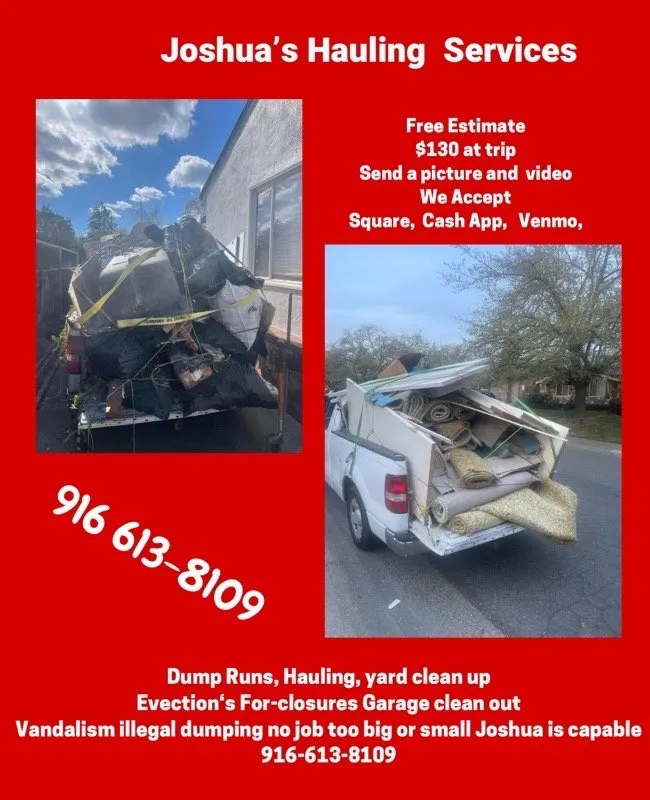 Affordable landscaping services in Stockton, CA by Joshua Hauling Service