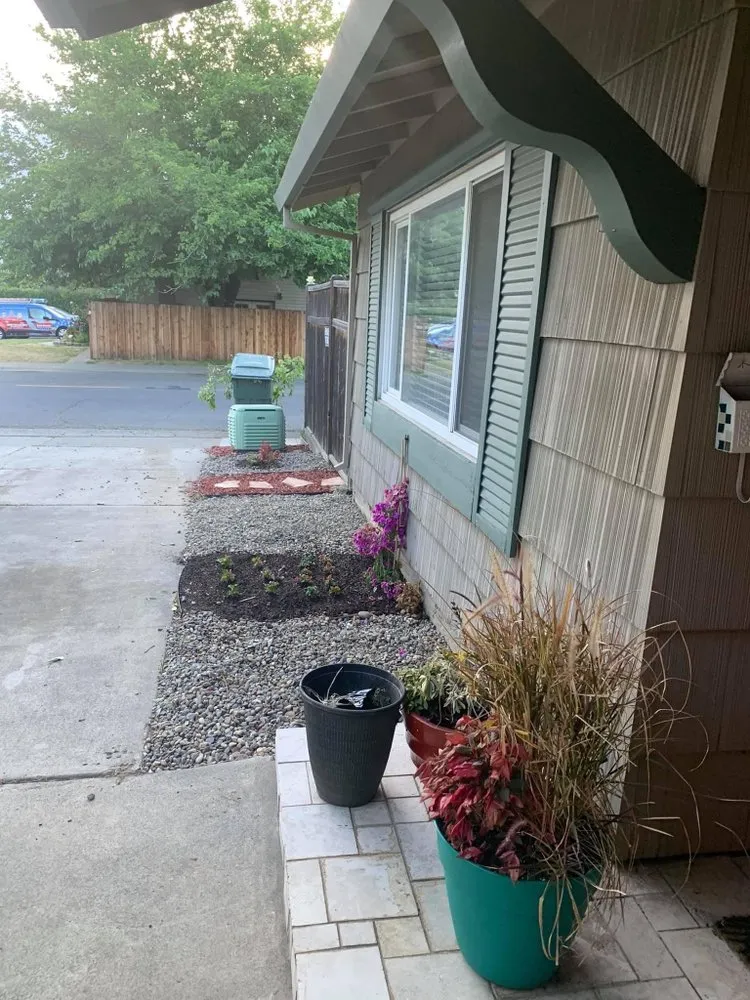 Professional outdoor landscaping in Stockton, CA by Joshua Hauling Service