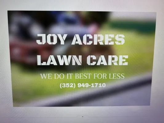 Joy Acres Lawn Care Logo