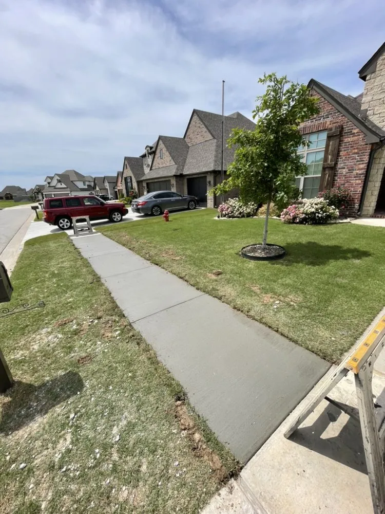 Custom yard cleanup service with custom design in Tulsa, OK by JP Concrete