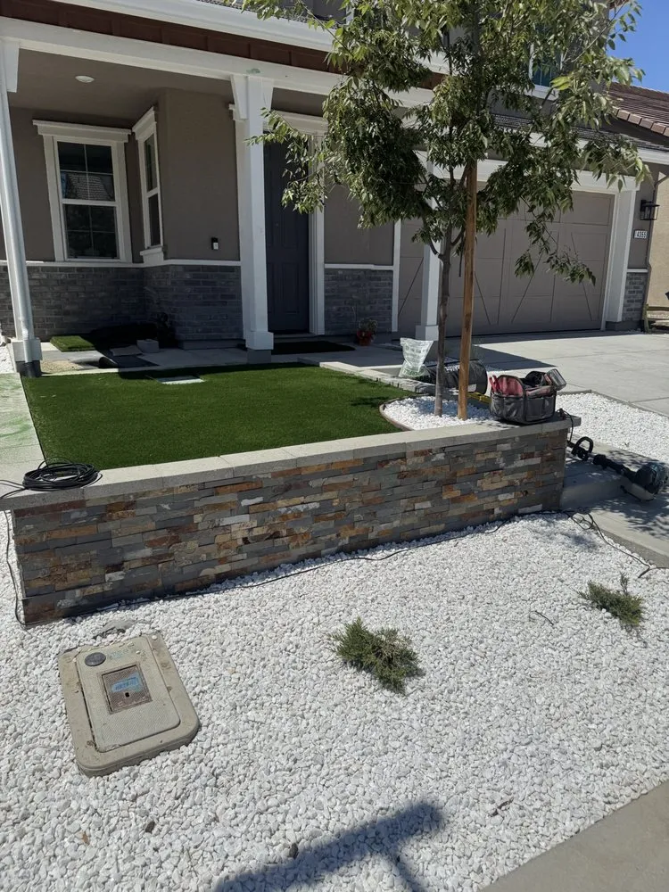 Professional outdoor landscaping for homes in Elk Grove, CA by Jp Landscape