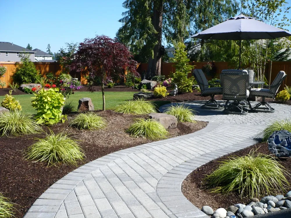 Custom lawn care service with custom design in Duvall, WA by JP Landscape Services, Inc.
