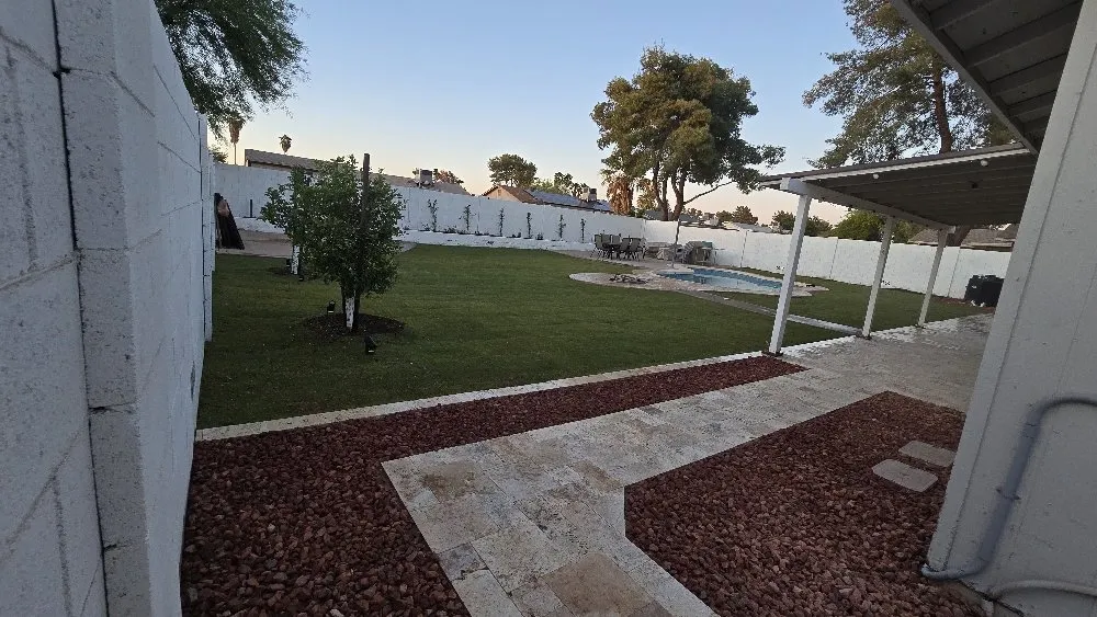 Custom lawn mowing service in Scottsdale, AZ by J&P Mendoza Landscaping