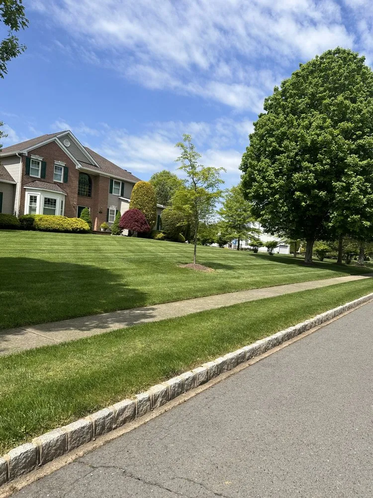 Custom lawn care service for outdoor upgrades in Woodbridge, NJ by JPC Hardscape & Landscape