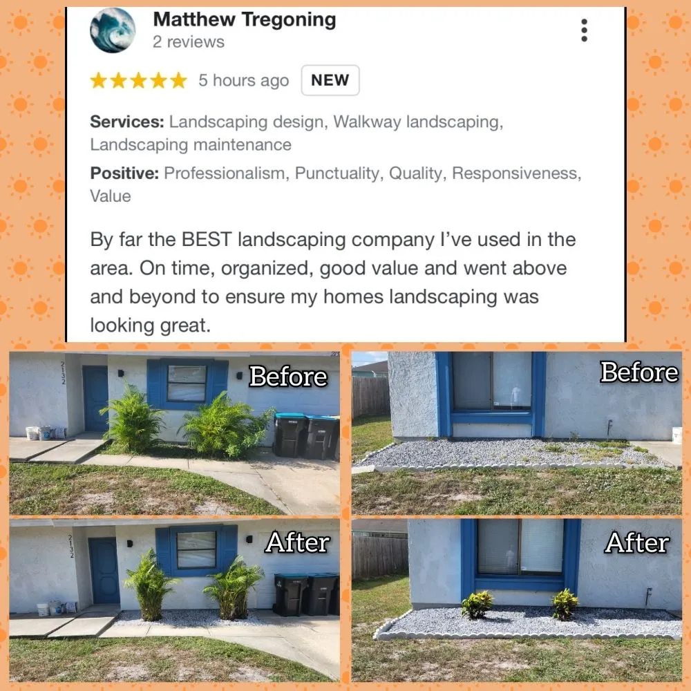 Expert landscape design in Melbourne, FL by JPF Property Renewal