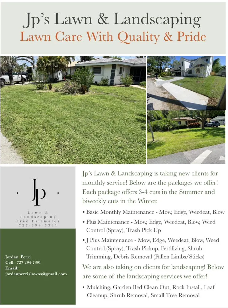 Affordable yard cleanup service in Safety Harbor, FL - Jp’s Lawn & Landscaping