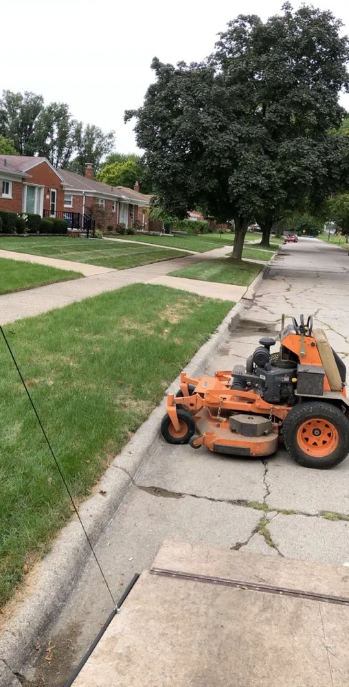 Professional yard cleanup service for homes in Flat Rock, MI by J.R. And Sons Services