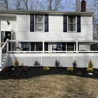 Custom garden landscaping for year-round maintenance in Lexington Park, MD by J&R Chavez Landscaping