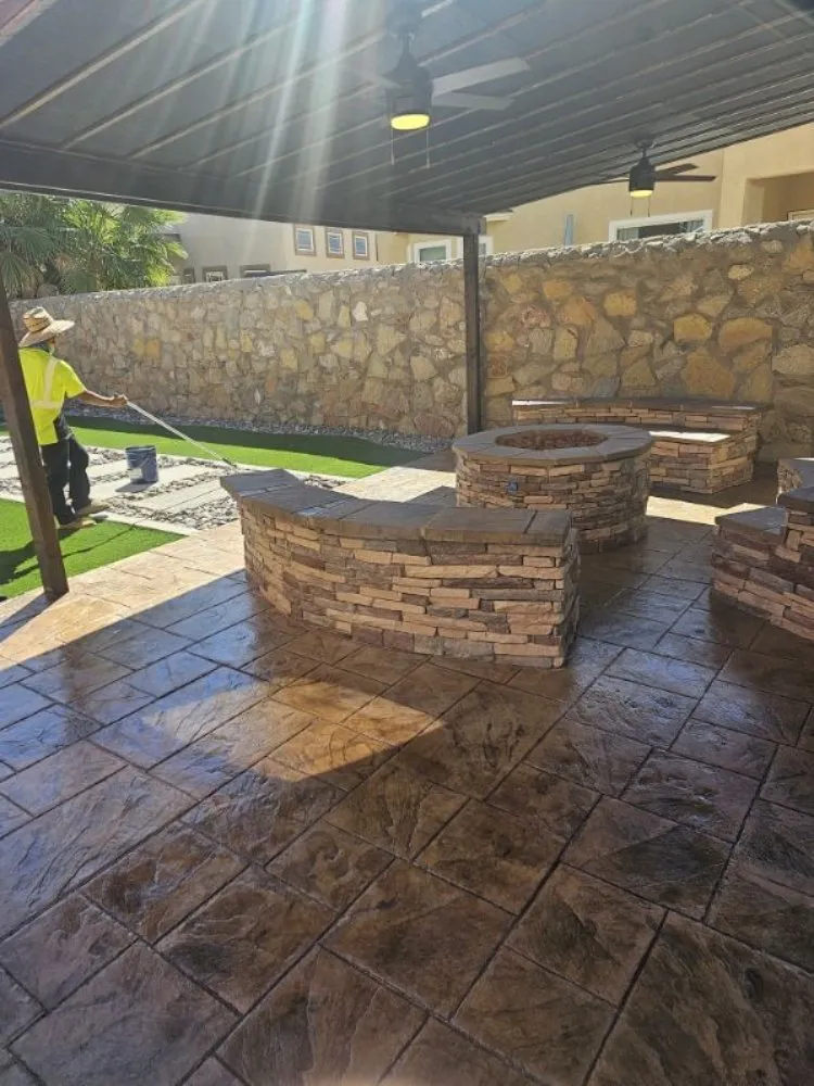 Professional residential landscaping in Chaparral, NM by JR Concrete & Landscape