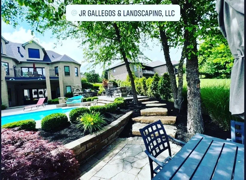 Expert lawn mowing service with custom design across Louisville, KY - Jr Gallegos Landscaping