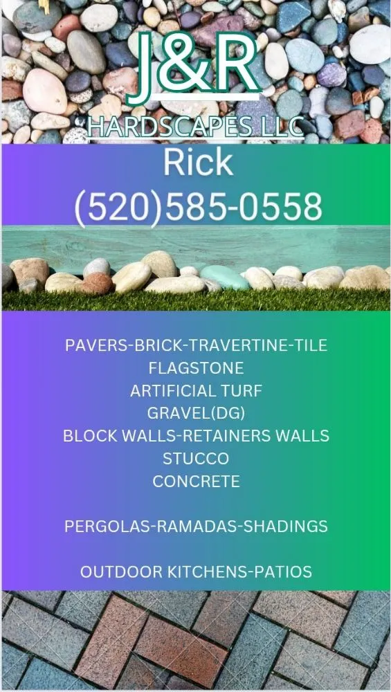 Custom yard cleanup service with custom design across Tucson, AZ - J&R Hardscapes