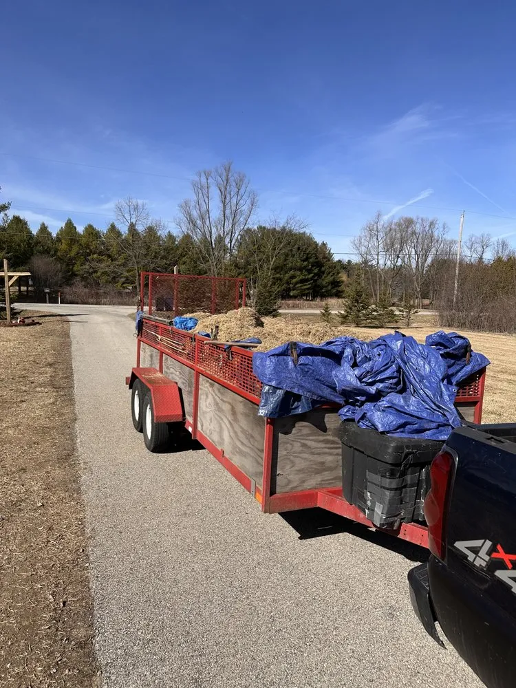 Custom yard cleanup service in Greenville, WI by JR Harris Lawn Service