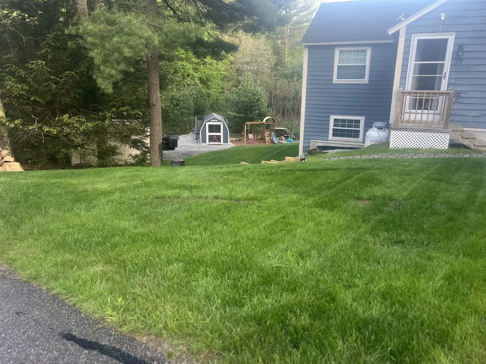 Affordable landscape installation in Sandown, NH by Jr Landscape