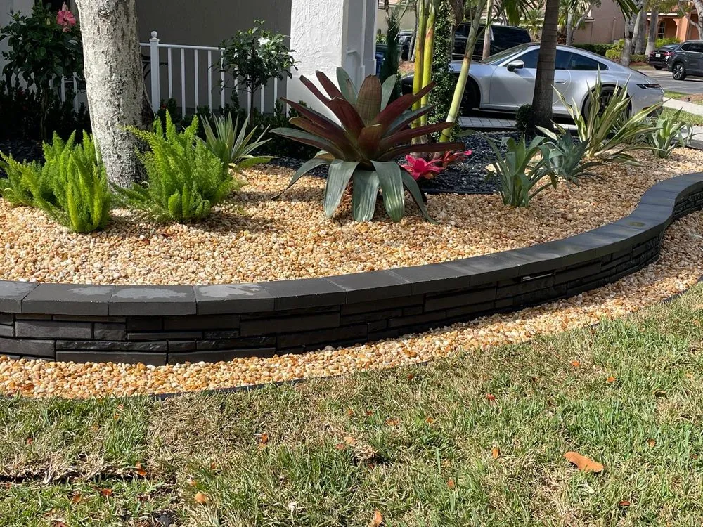 Professional landscape design in Davie, FL by Jr Landscaping