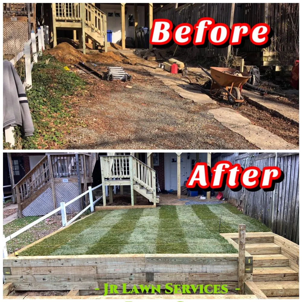 Local lawn mowing service with custom design across Silver Spring, MD - Jr Lawn & Tree Services