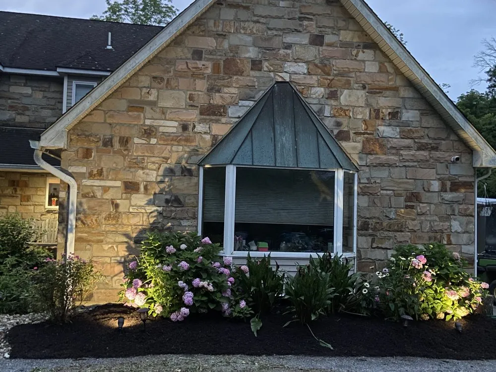 Professional landscape installation for residential properties in Stewartsville, NJ by J&R Lawn Care and Maintenance