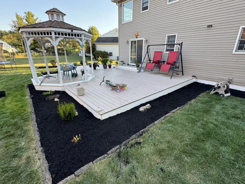 Custom landscape installation in Stewartsville, NJ - J&R Lawn Care and Maintenance