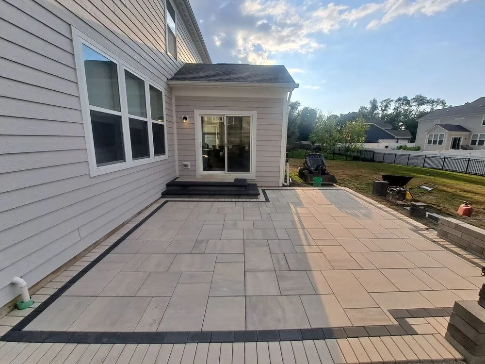 Custom outdoor landscaping with custom design across Elgin, IL - JR Pavers & Landscaping