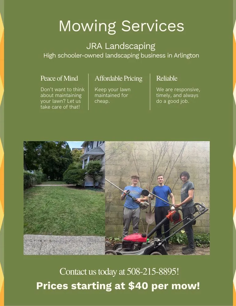 Custom lawn mowing service in Cambridge, MA - JRA Landscaping