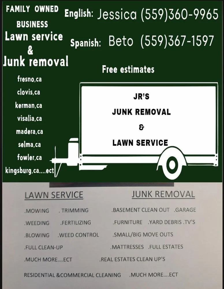Local landscaping services for residential properties across Fresno, CA - Jr's Junk Removal & Lawn Service