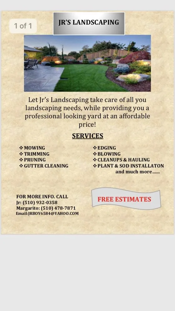Top-rated lawn care service in Fairfield, CA - Jr's Landscaping