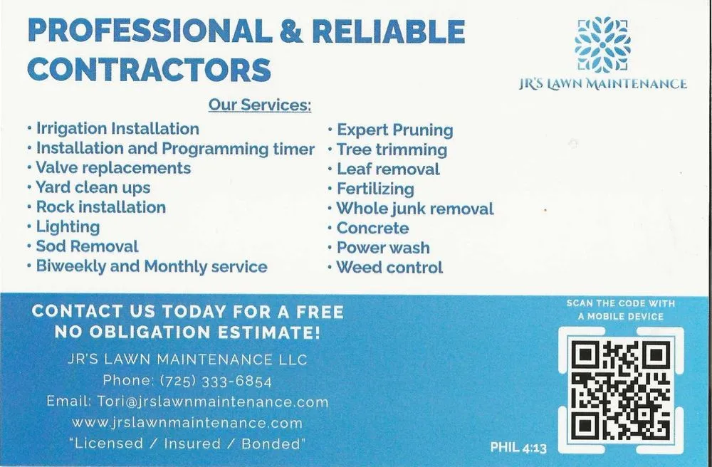 Affordable lawn care service for year-round maintenance in Henderson, NV by Jr's Lawn Maintenance