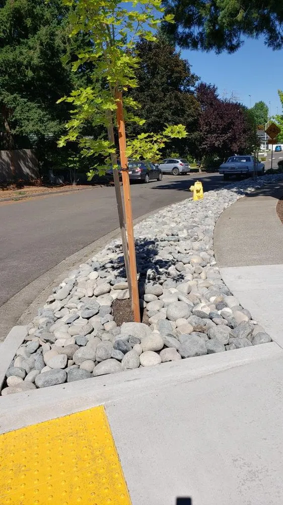 Expert landscape installation with custom design in Portland, OR by J.R's Yard Cleaning and Landscaping